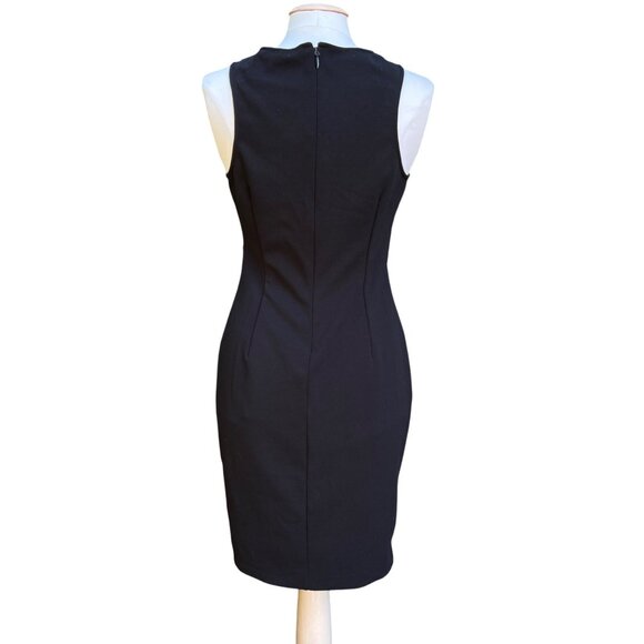 Guess Los Angeles Black White Colorblock Bodycon Sleeveless Asymetric‎ Dress 12 - Picture 3 of 7